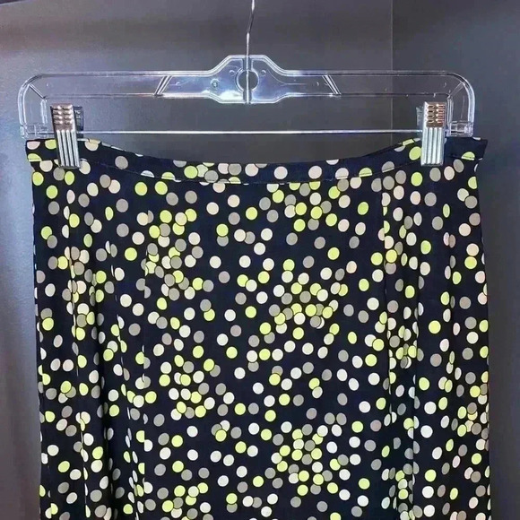 Talbots Women's Petite Small Polka Dot Flare Skirt mid length - Picture 2 of 8